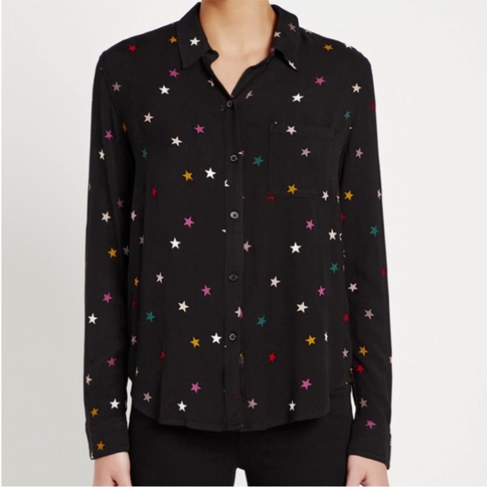 Rails rocsi onyx rainbow stars top extra small